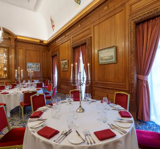 table setting for dining event