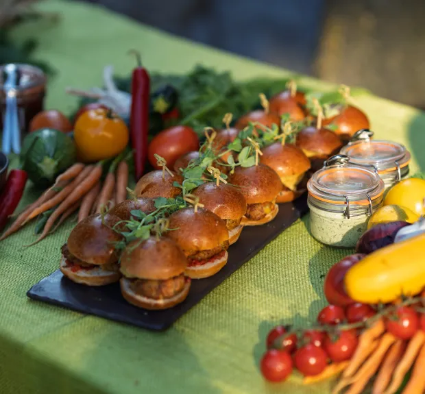 summer buffet spread at royal college of physicians
