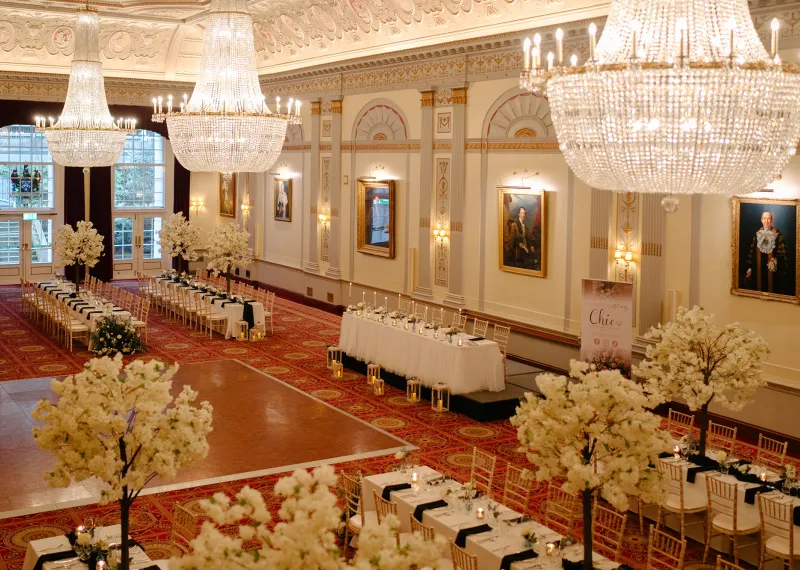 plaisterers hall wedding set up